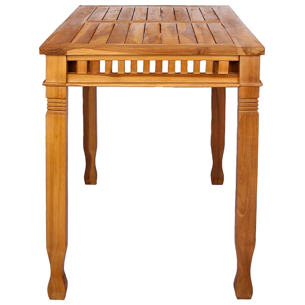 Garden Dining Table 120x65x80 cm Solid Teak Wood