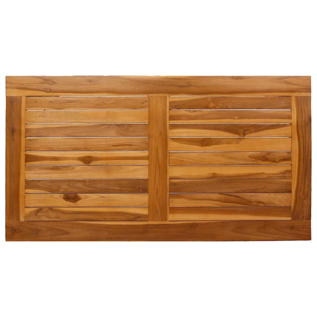Garden Dining Table 120x65x80 cm Solid Teak Wood