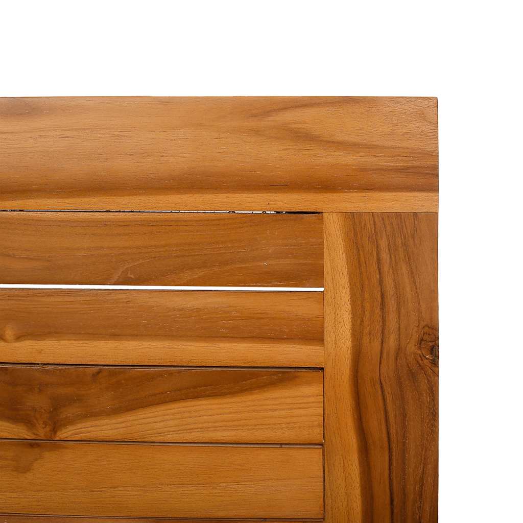 Garden Dining Table 120x65x80 cm Solid Teak Wood
