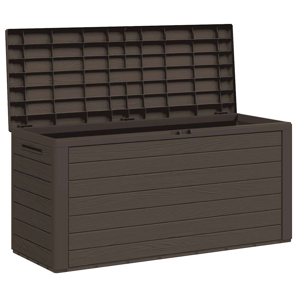 Garden Storage Box Brown 116x44x55 cm