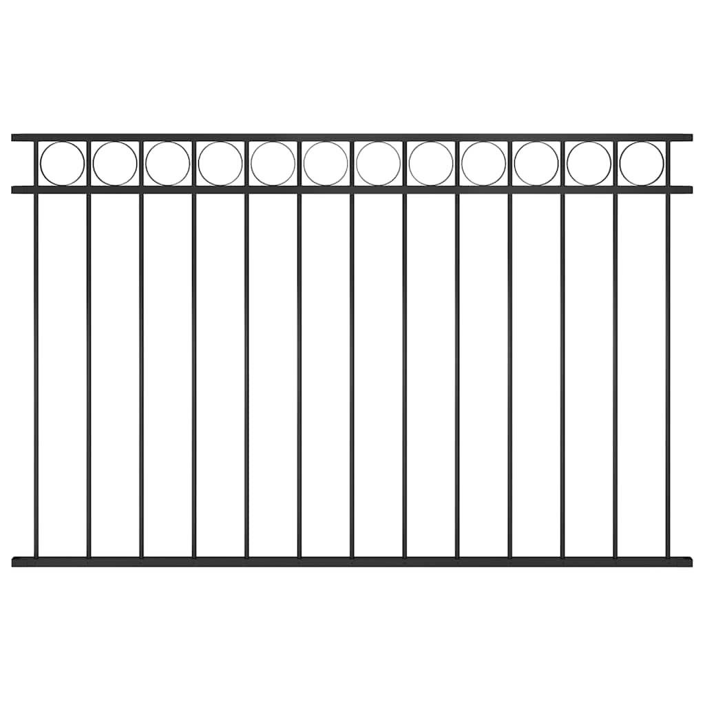 Fence Panel "Assen" Steel 163x100 cm Black