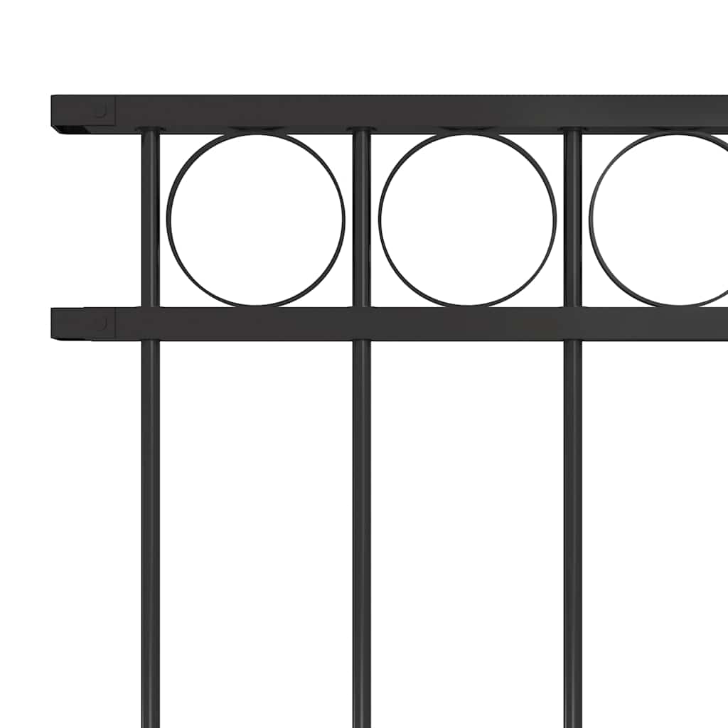 Fence Panel "Assen" Steel 163x100 cm Black