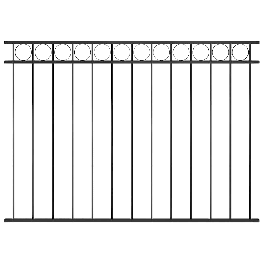 Fence Panel "Assen" Steel 163x120 cm Black