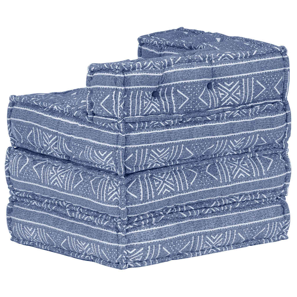 Modular Pouffe Indigo Fabric