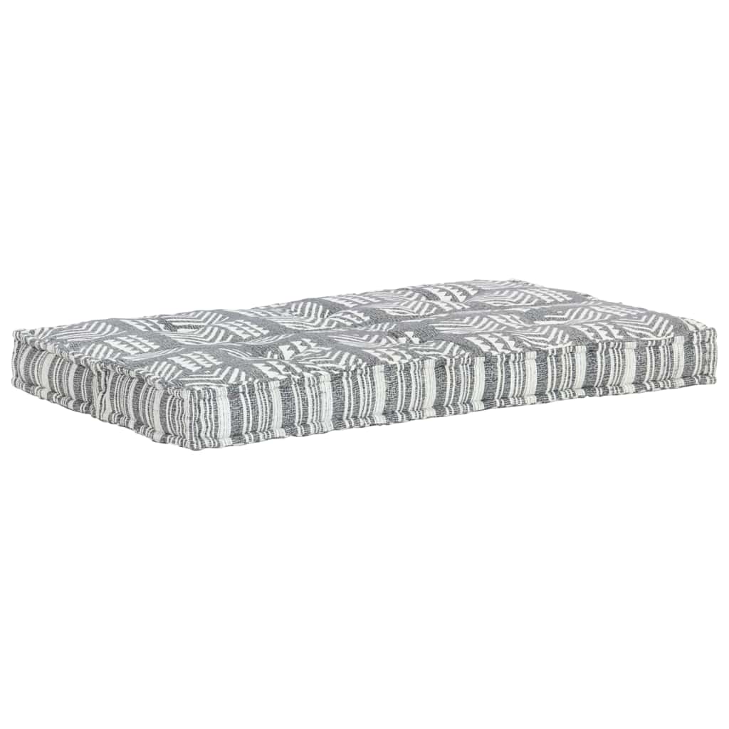 Pallet Sofa Cushion Grey Fabric Patchwork