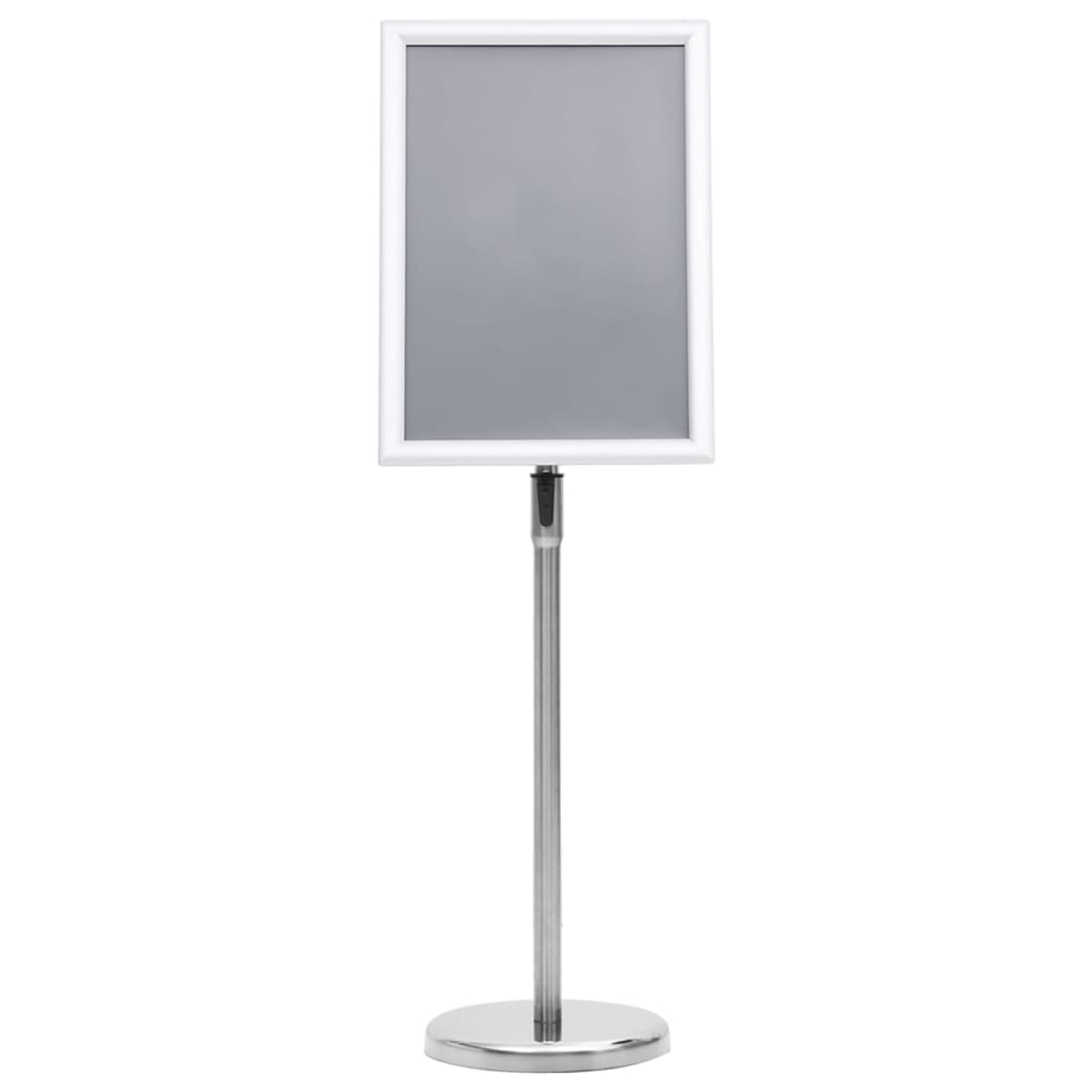 A3 Pedestal Poster Stand Silver Aluminium Alloy
