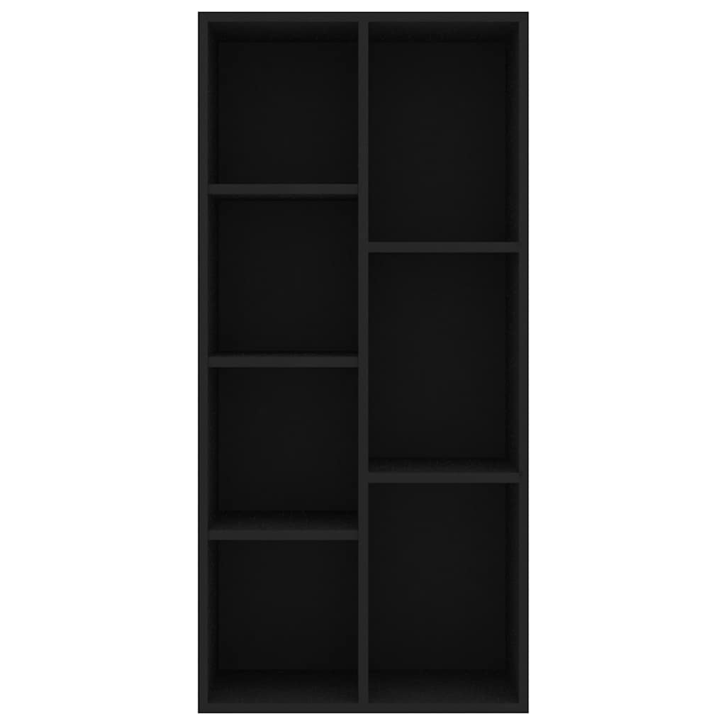 Book Cabinet Black 50x25x106 cm Engineered Wood