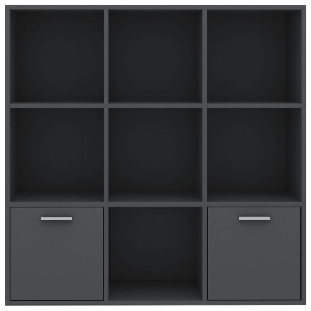 Book Cabinet Grey 98x30x98 cm Engineered Wood