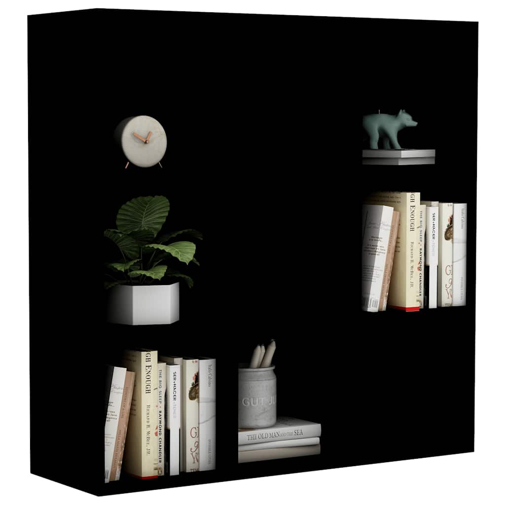 Book Cabinet Black 98x29x97.5cm Engineered Wood
