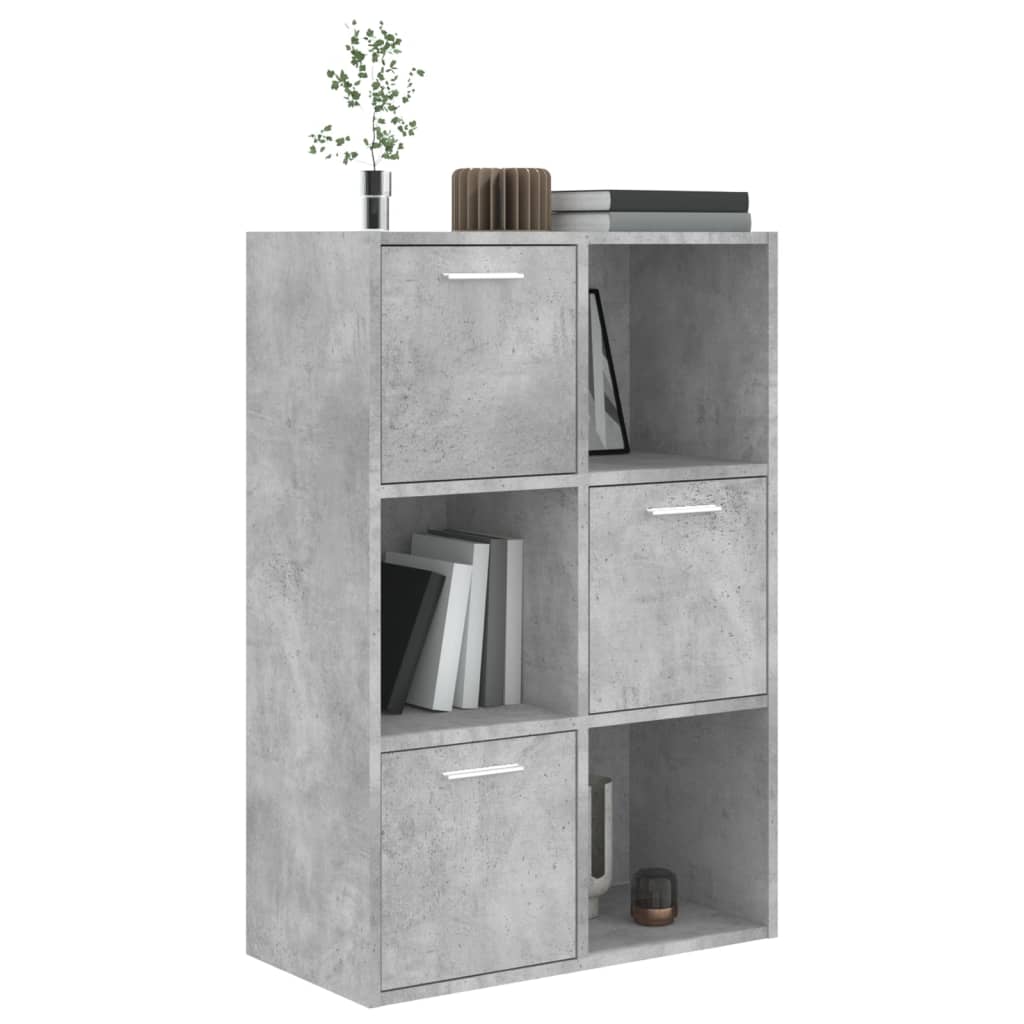Storage Cabinet Concrete Grey 60x29.5x90 cm Engineered Wood