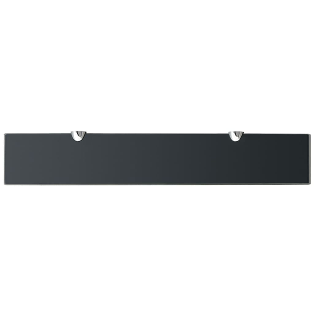 Floating Shelves 2 pcs Glass 60x10 cm 8 mm
