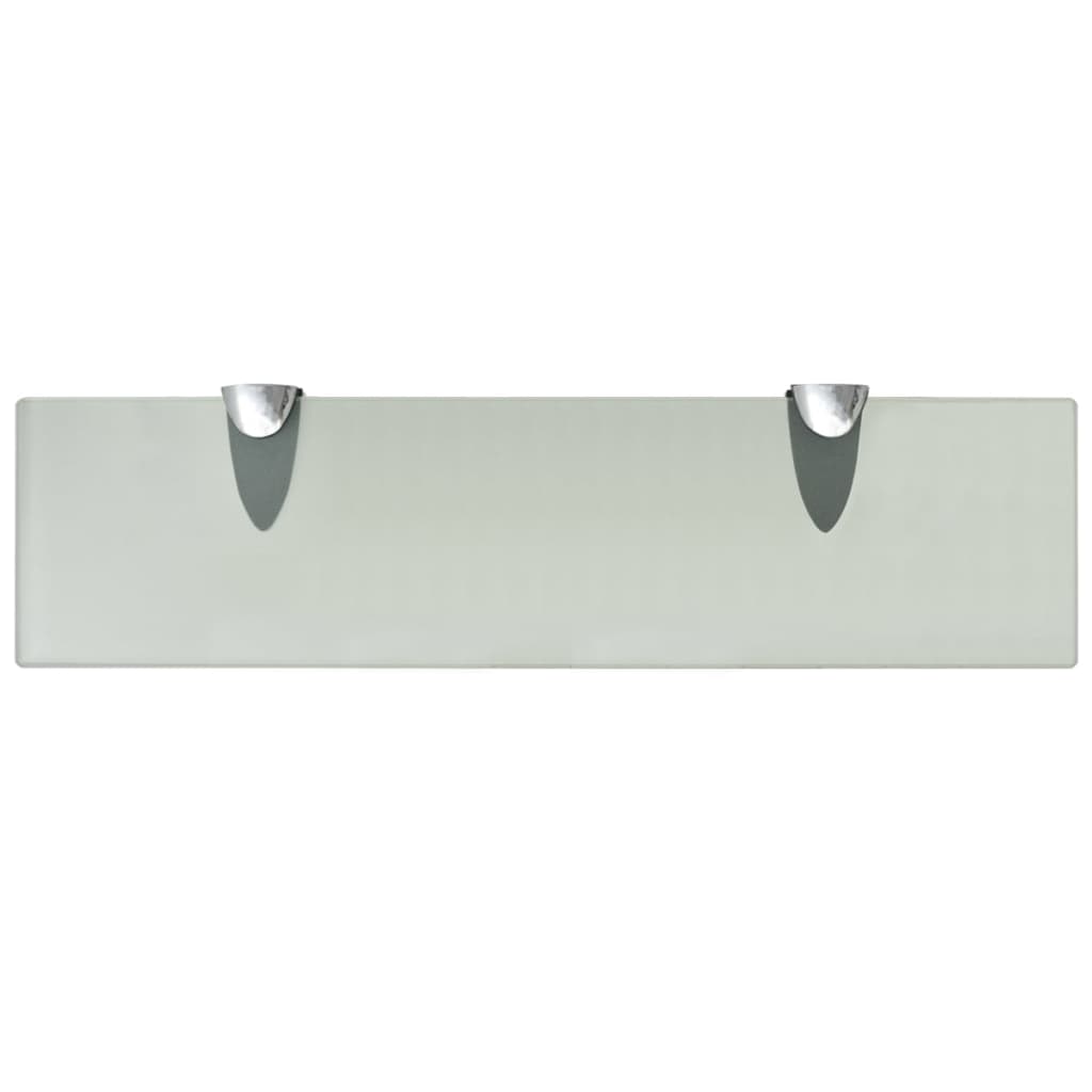Floating Shelves 2 pcs Glass 40x10 cm 8 mm