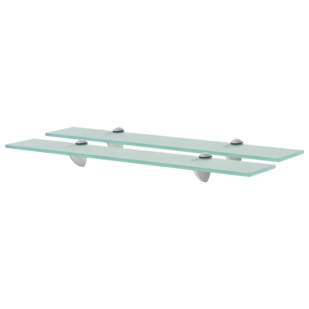 Floating Shelves 2 pcs Glass 60x20 cm 8 mm