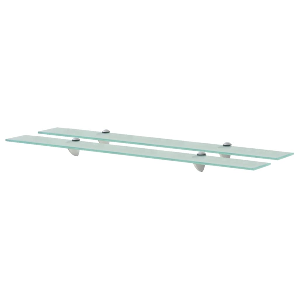Floating Shelves 2 pcs Glass 90x20 cm 8 mm