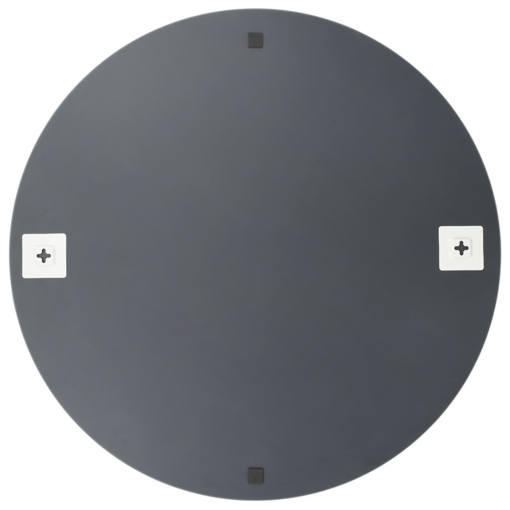 Wall Mirrors 2 pcs 70 cm Round Glass