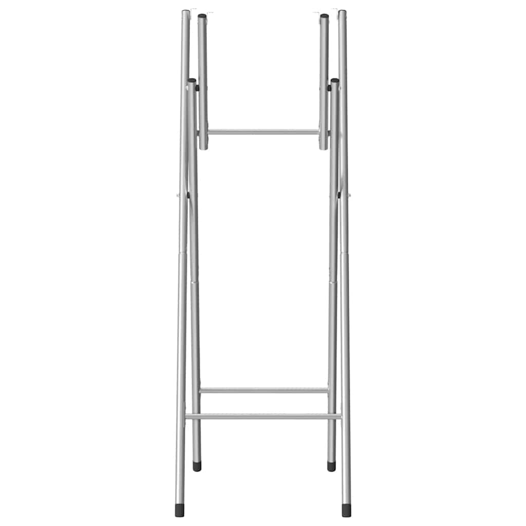 Folding Bar Table Legs Silver 45x53x108 cm Galvanised Steel