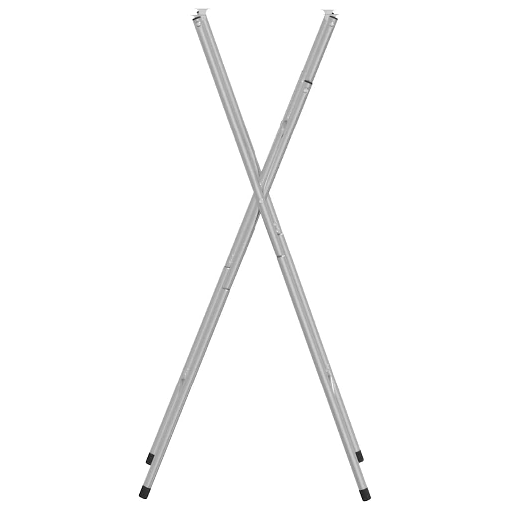 Folding Bar Table Legs Silver 45x53x108 cm Galvanised Steel