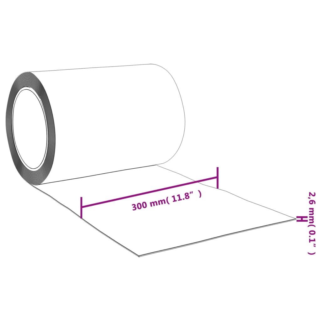 Strip Curtain Roll PVC 2.6 mm x 300mm 25 m