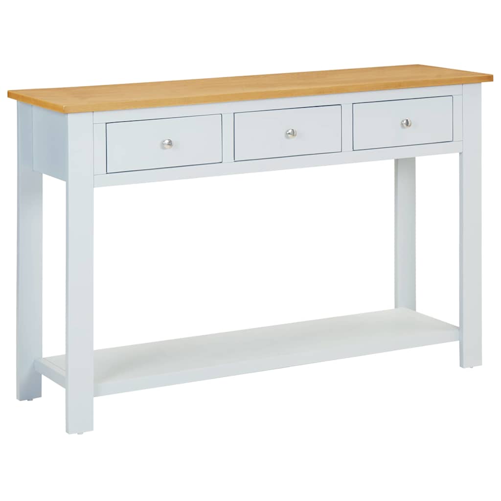 Console Table 118x35x77 cm Solid Oak Wood