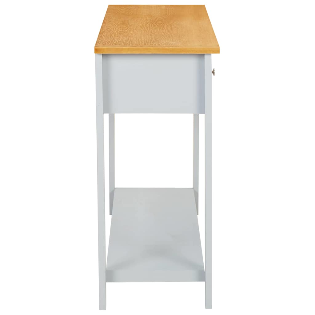 Console Table 118x35x77 cm Solid Oak Wood