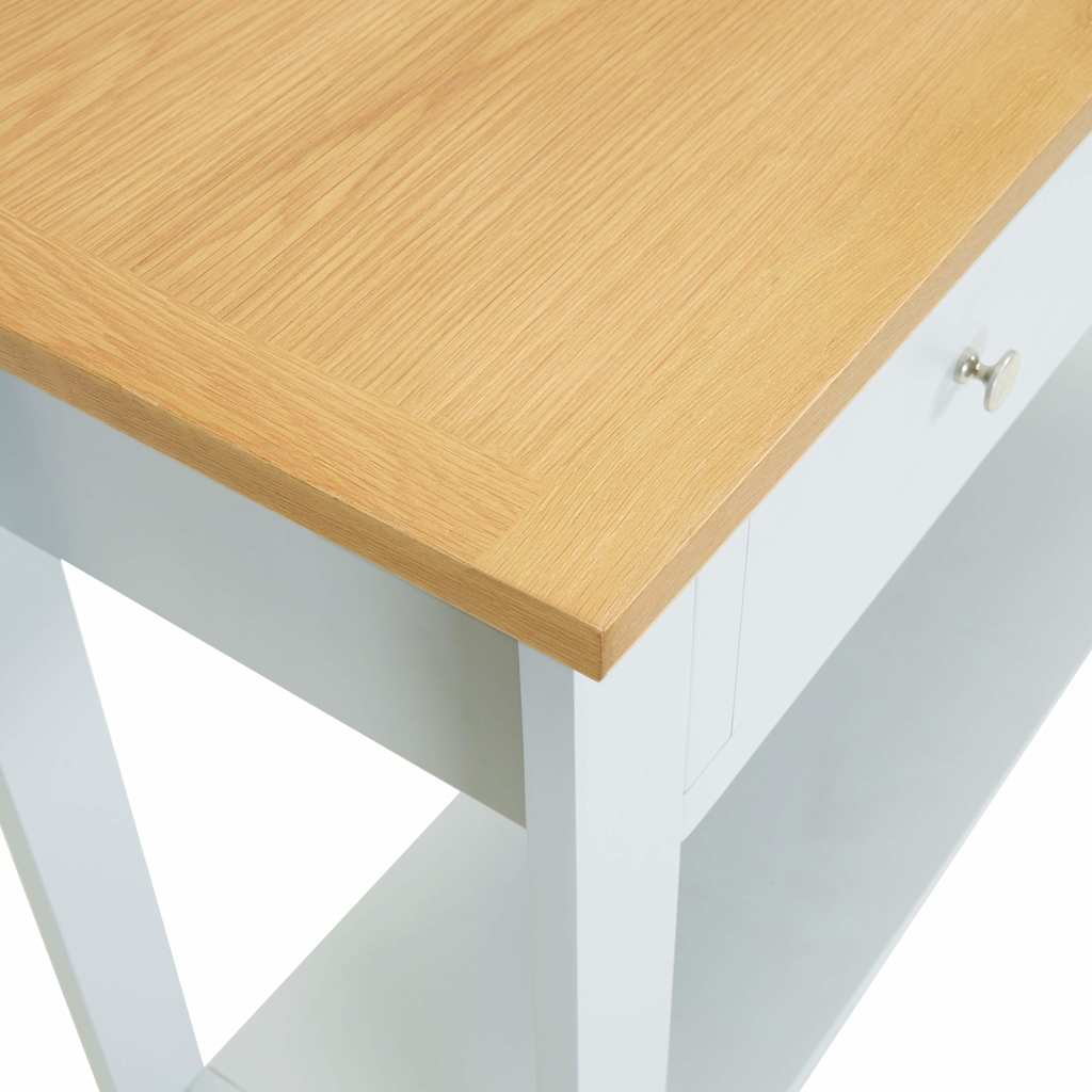 Console Table 118x35x77 cm Solid Oak Wood