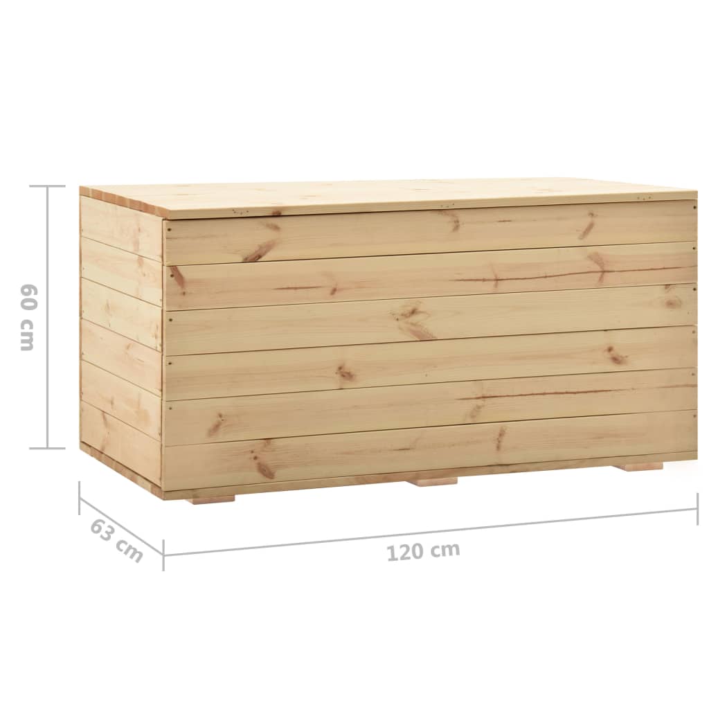 Storage Box 120x63x60 cm Solid Wood Pine