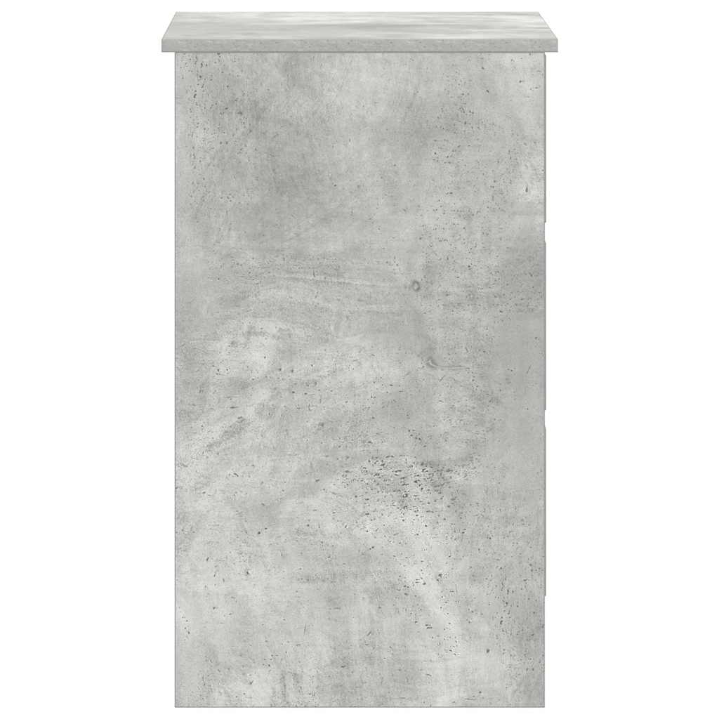 Desk Concrete Grey 90x45x76 cm Engineered Wood