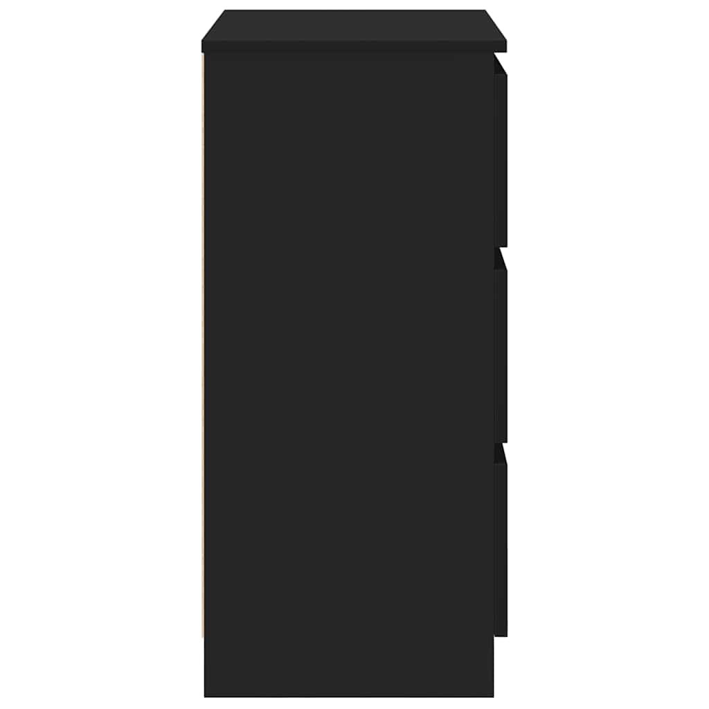 Sideboard Black 60x35x76 cm Engineered Wood