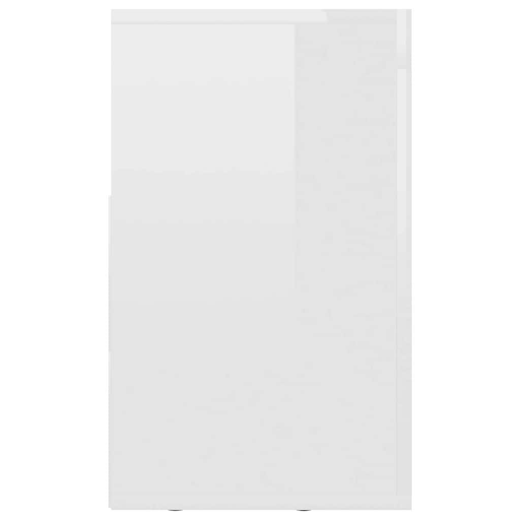 TV Cabinet High Gloss White 120x30x50 cm Engineered Wood