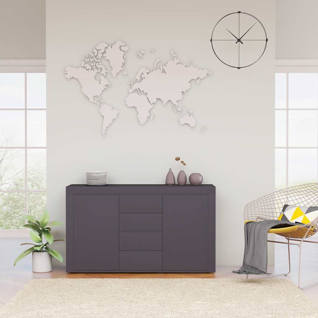 Sideboard Grey 120x36x69 cm Engineered Wood