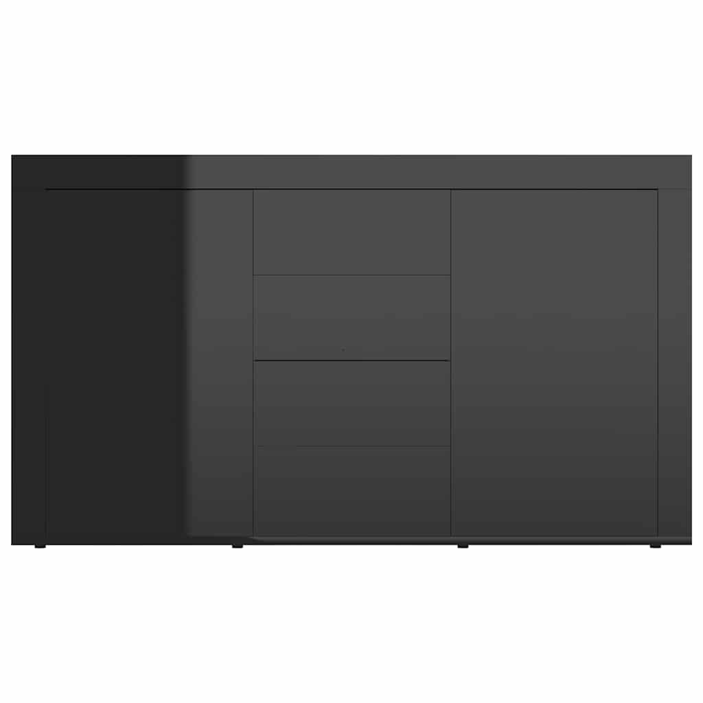 Sideboard High Gloss Black 120x36x69 cm Engineered Wood