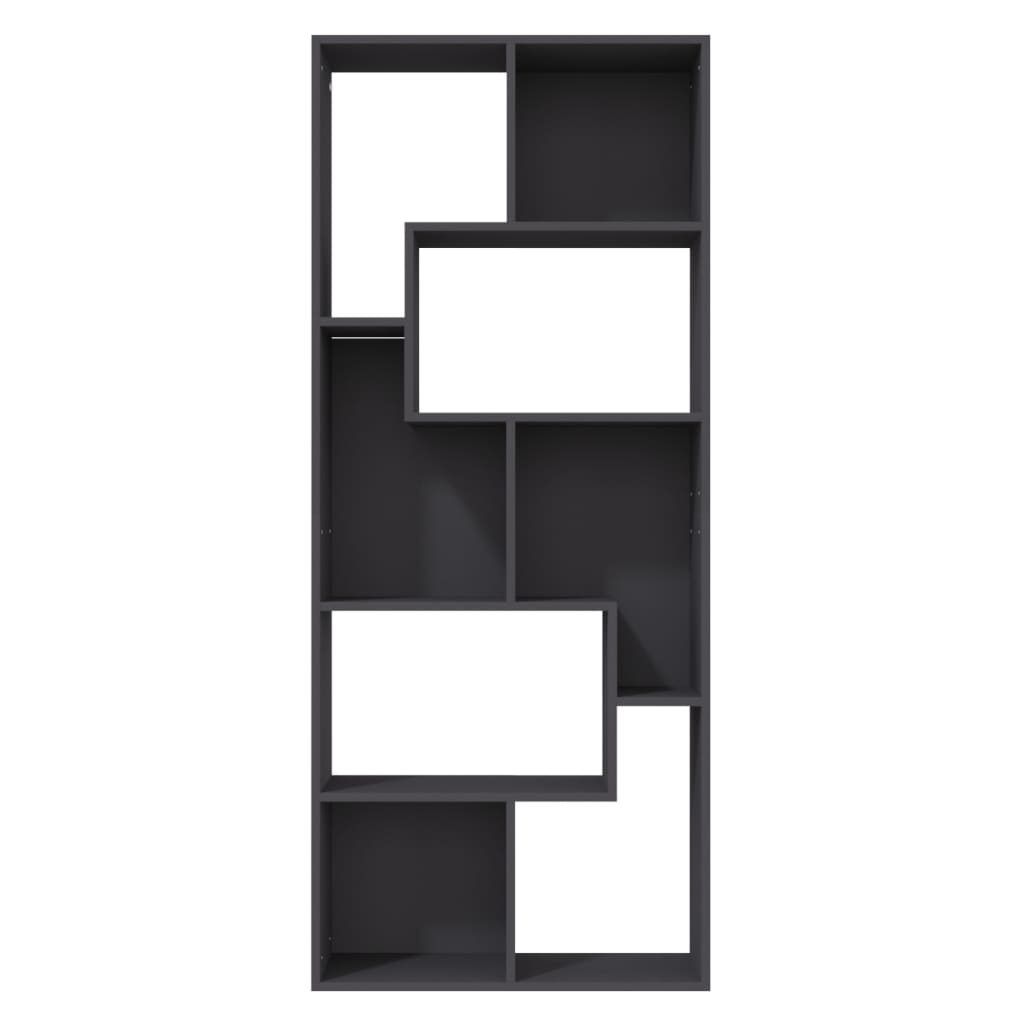 Book Cabinet Grey 67x24x161 cm Engineered Wood