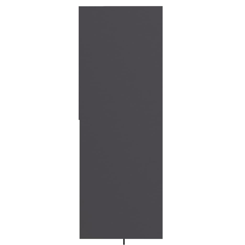 Book Cabinet Grey 67x24x161 cm Engineered Wood