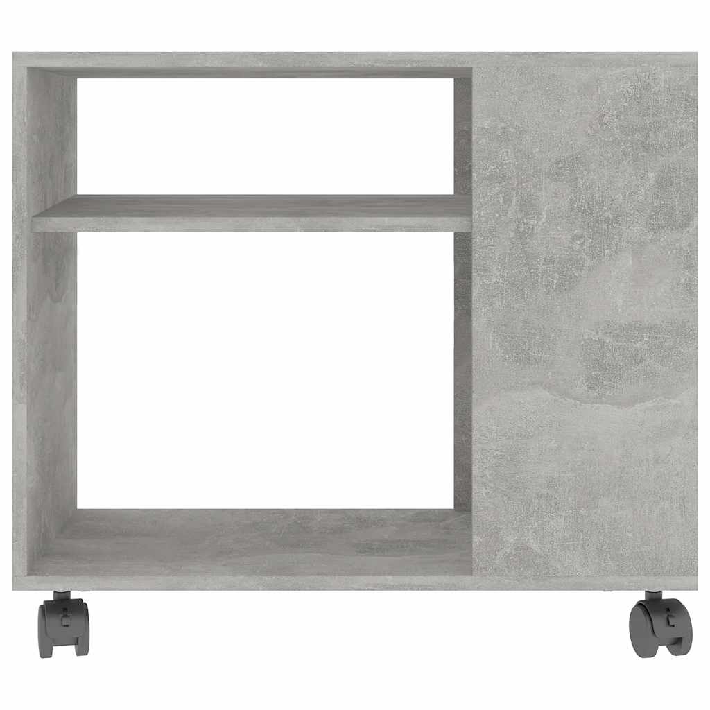 Side Table Concrete Grey 70x35x60.5 cm Engineered Wood