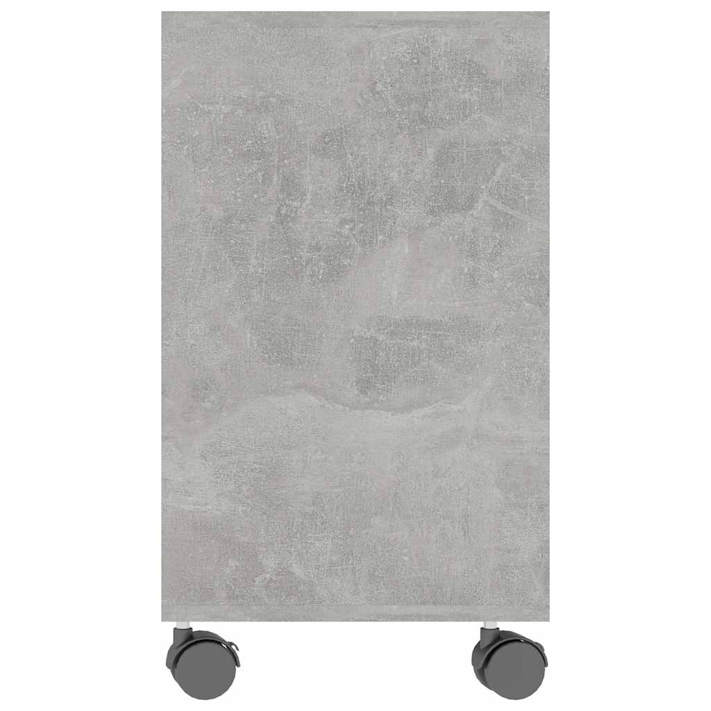Side Table Concrete Grey 70x35x60.5 cm Engineered Wood