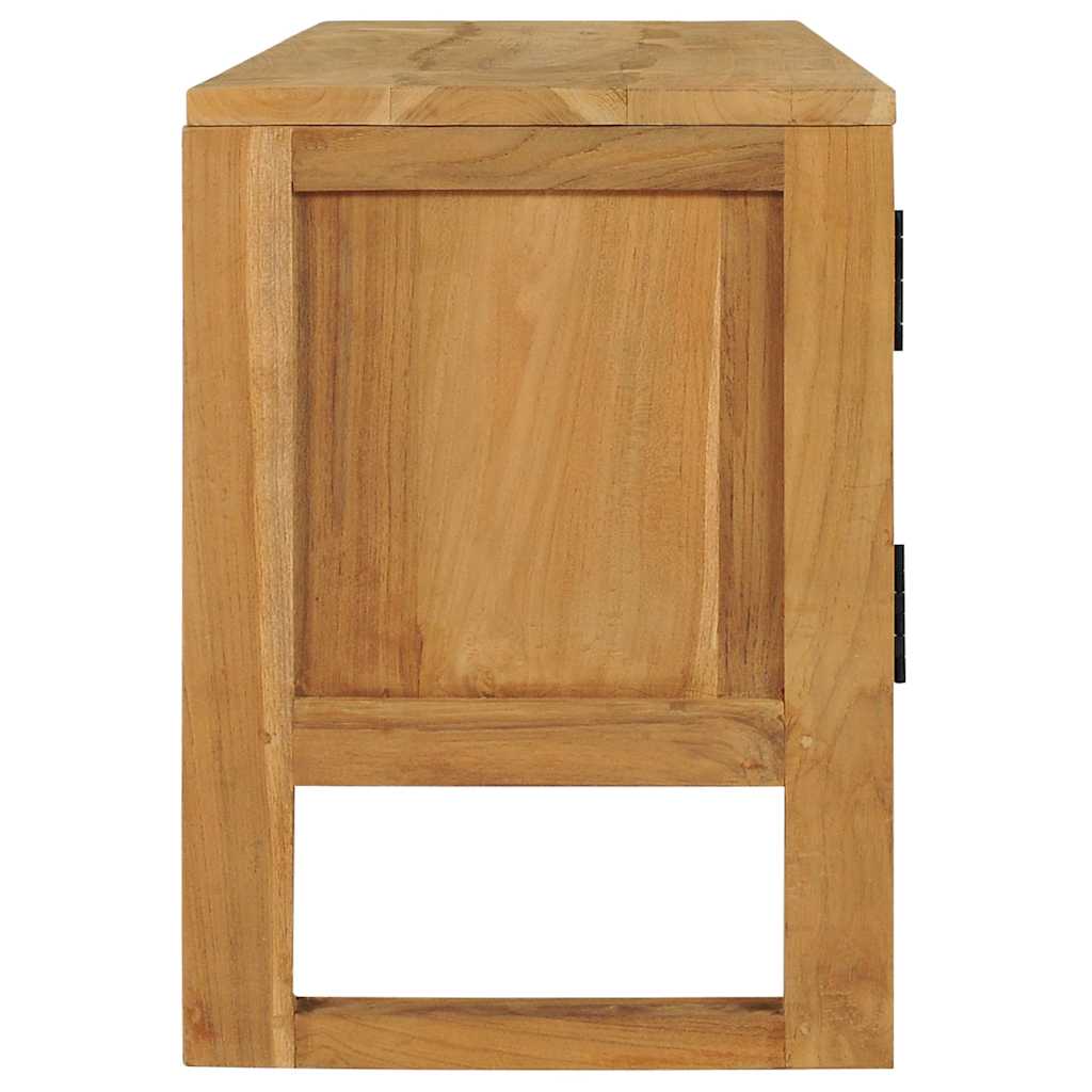 TV Cabinet 120x32x45 cm Solid Teak Wood