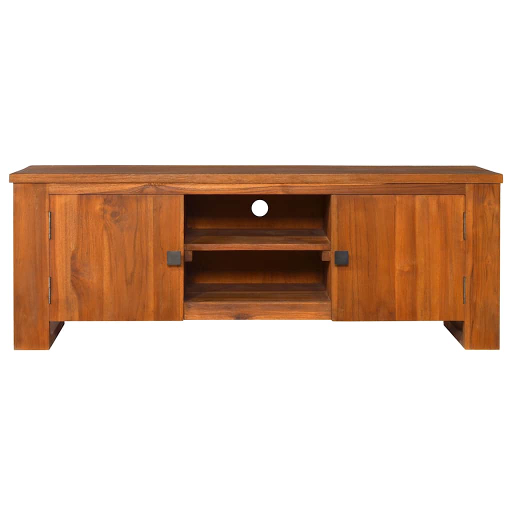 TV Cabinet 110x30x40 cm Solid Teak Wood