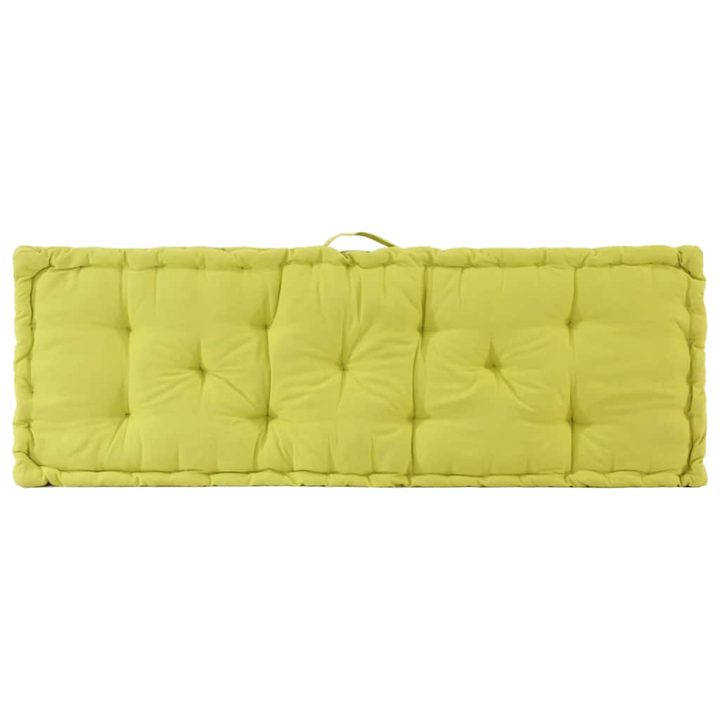 Pallet Floor Cushions 2 pcs Cotton Green