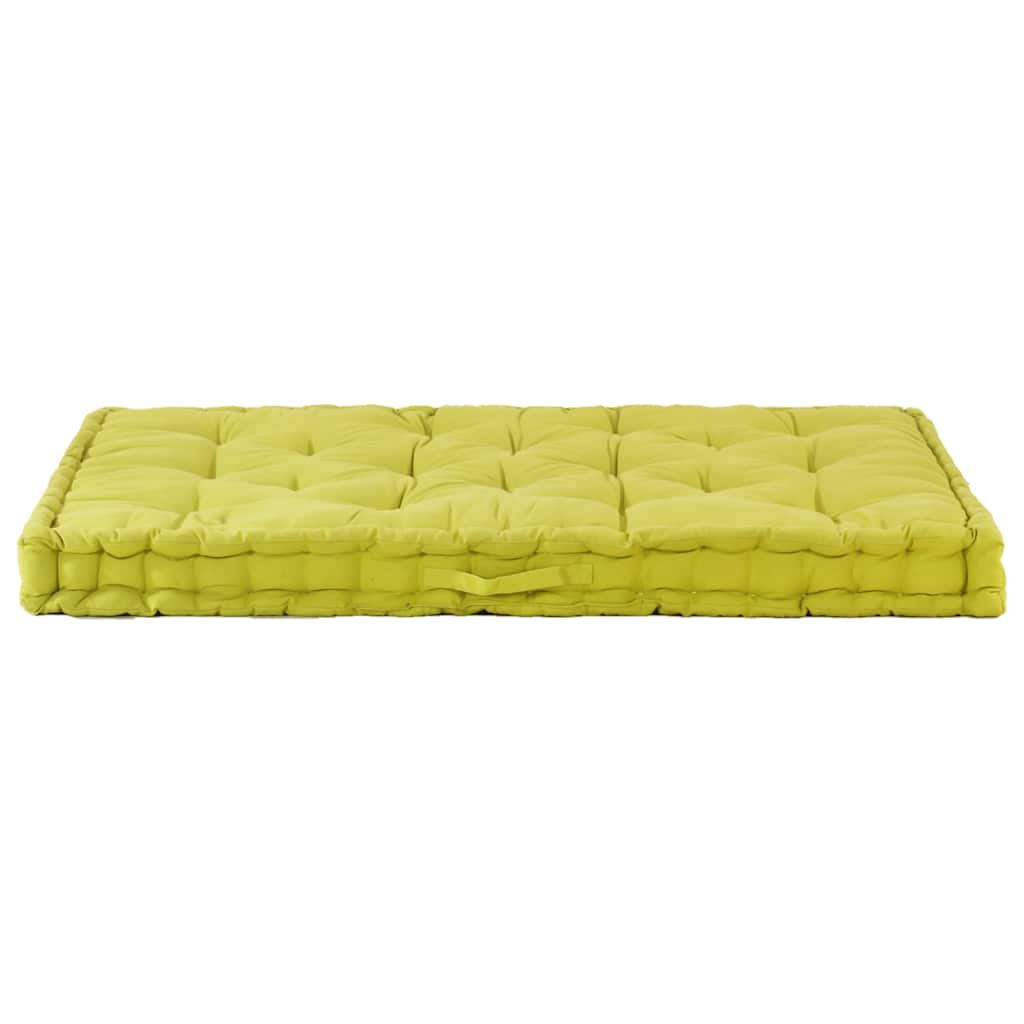 Pallet Floor Cushions 2 pcs Cotton Green