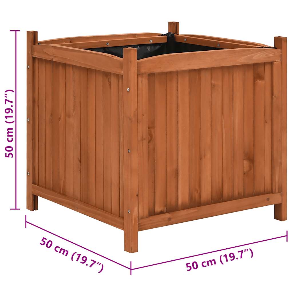 Raised Beds 2 pcs 50x50x50 cm Firwood