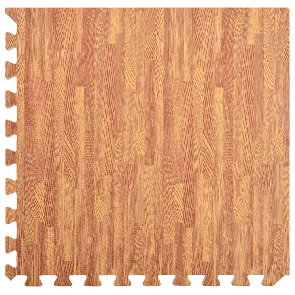 Floor Mats 24 pcs Wood Grain 8.64 m? EVA Foam