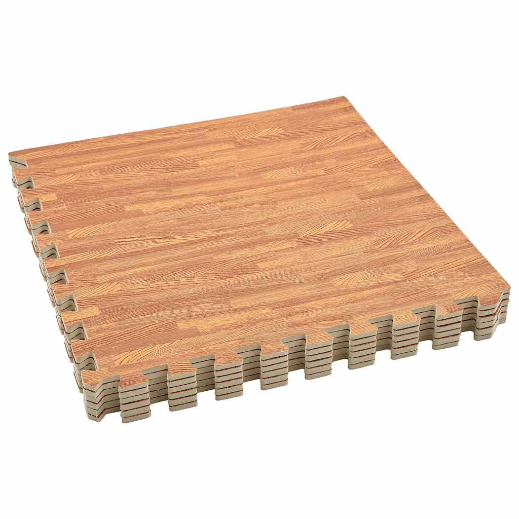 Floor Mats 24 pcs Wood Grain 8.64 m? EVA Foam