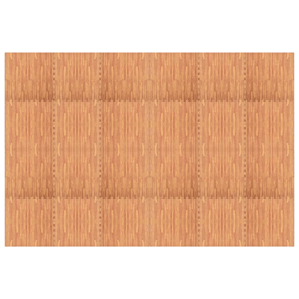 Floor Mats 24 pcs Wood Grain 8.64 m? EVA Foam