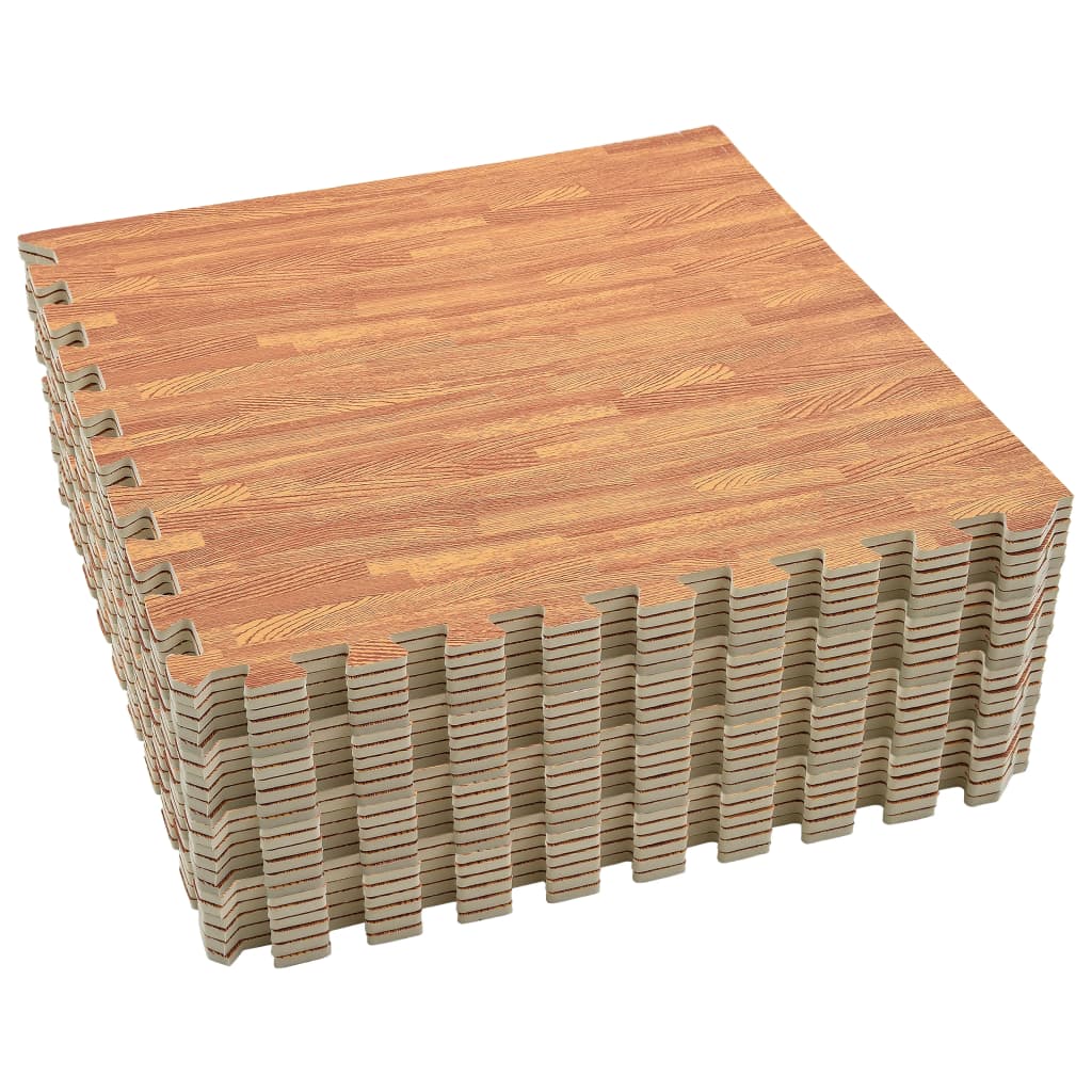 Floor Mats 24 pcs Wood Grain 8.64 m? EVA Foam