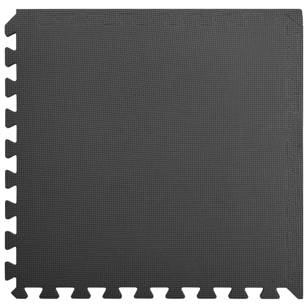 Floor Mats 6 pcs 2.16 m² EVA Foam Black