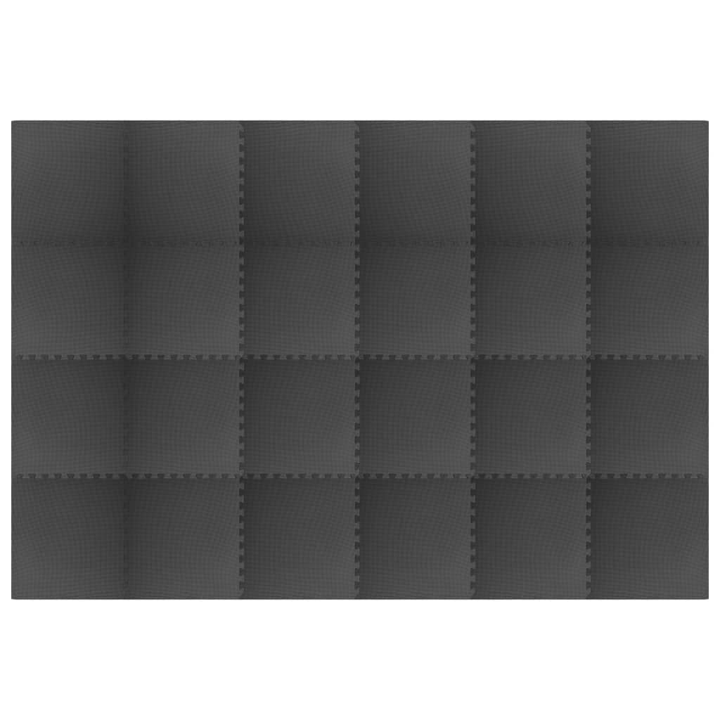 Floor Mats 24 pcs 8.64 m? EVA Foam Black