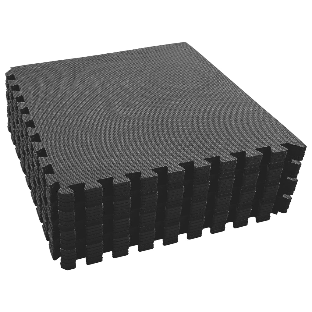 Floor Mats 24 pcs 8.64 m? EVA Foam Black