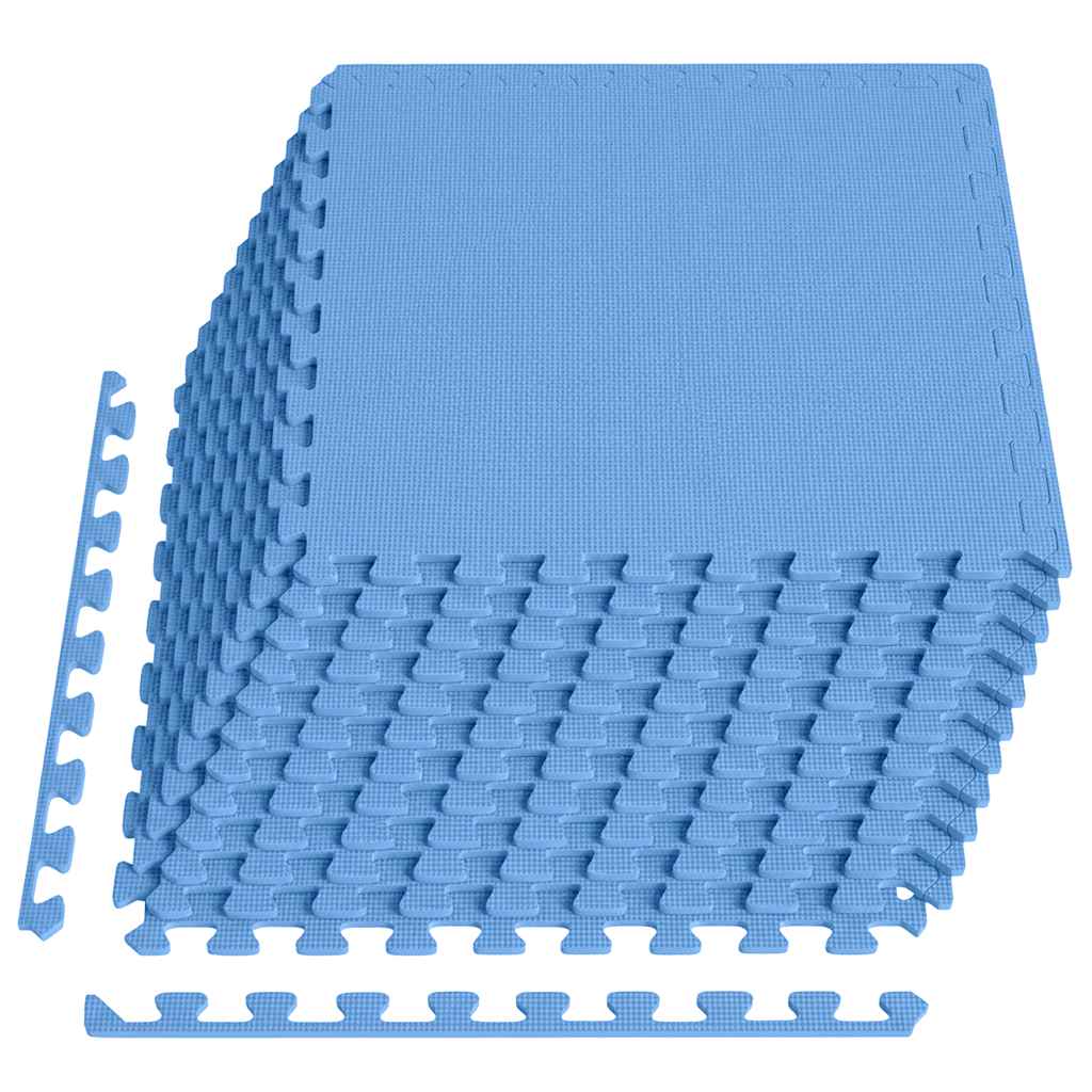 Floor Mats 12 pcs 4.32 m? EVA Foam Blue