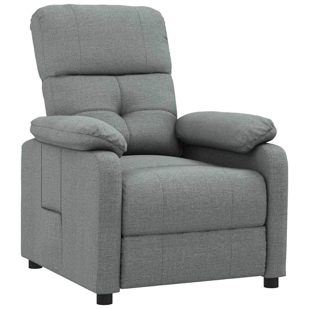 Recliner Chair Dark Grey Fabric