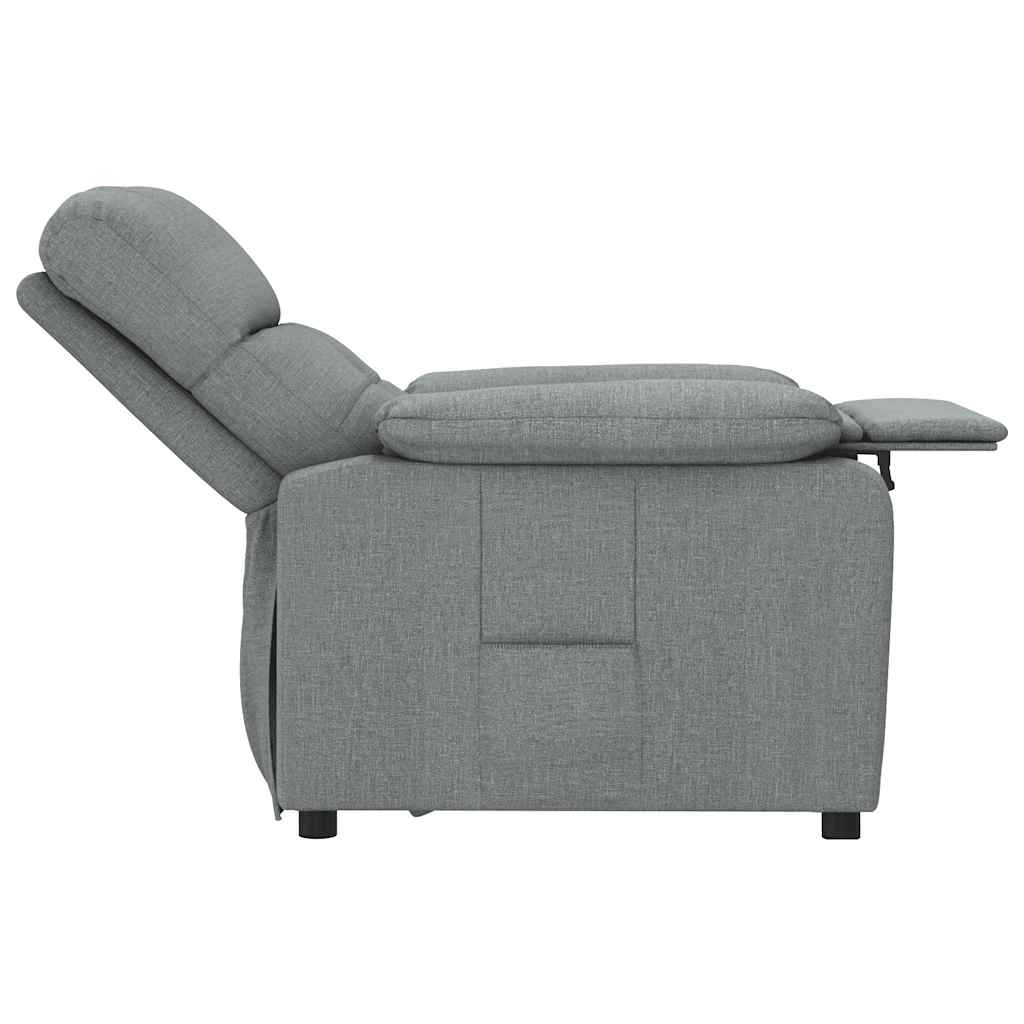 Recliner Chair Dark Grey Fabric
